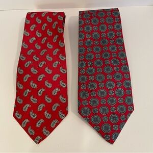 Vintage Gant Ties Lot Of 2  100% Silk